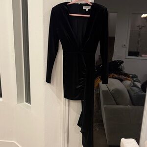 Ronny Kobo Collection Black Asymmetrical Dress